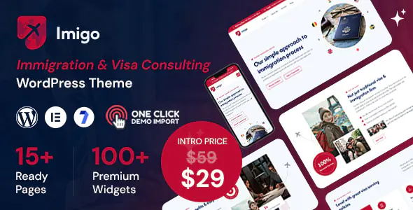 Imigo – Immigration and Visa Consulting WordPress Theme Download