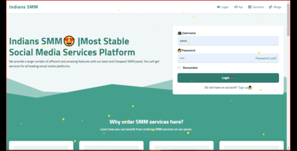 Dream Smm panel Script