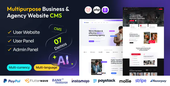 Quland - Multipurpose Business and Agency Laravel Website CMS