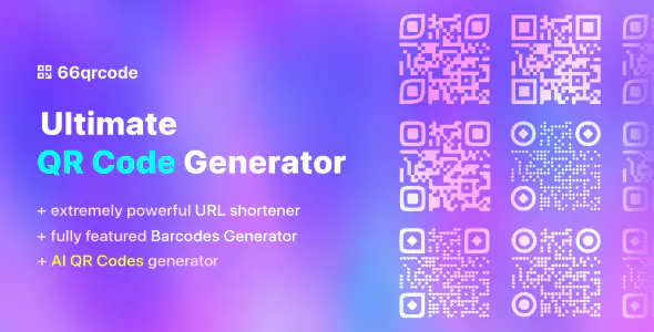 66qrcode - AI QR Codes & Barcodes Generator & URL Shortener