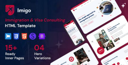 Imigo - Visa and Immigration Consultant Website html Template