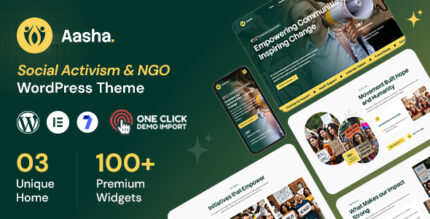 Aasha - Social Activism NGO WordPress Theme