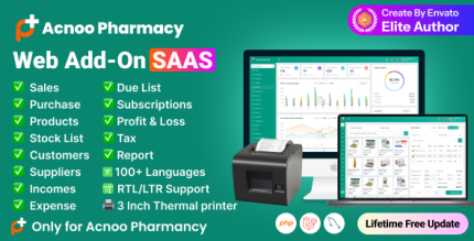 Acnoo Pharmacy - Web Add-on for pharmacy shop I Pharmacy store
