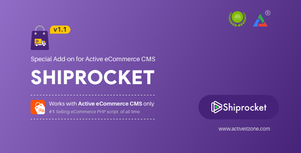 Active eCommerce Shiprocket Add-on Active eCommerce Shiprocket Add-on