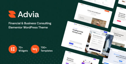 Advia - Financial Business Consulting Elementor WordPress Theme