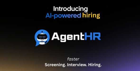 AgentHR – AI-Powered Recruitment HR SaaS for Screening, Interviews Hiring AgentHR – AI-Powered Recruitment HR SaaS for Screening, Interviews Hiring