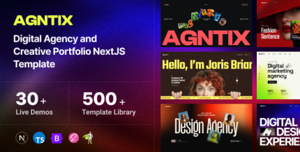 Agntix - Digital Agency Creative Portfolio NextJs Template