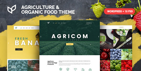 Agricom - Organic Food Agriculture WordPress Theme Agricom - Organic Food Agriculture WordPress Theme