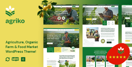 Agriko - Agriculture, Organic Farm Food Market WordPress Theme