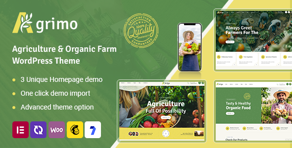 Agrimo - Agriculture Organic Farm WordPress Theme Agrimo - Agriculture Organic Farm WordPress Theme