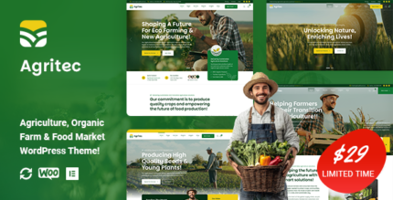 Agritec - Agriculture Organic Farm WordPress Theme