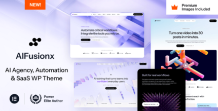 AI FusionX – AI Agency Tech SaaS WordPress Theme