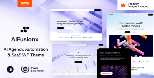 AI FusionX – AI Agency Tech SaaS WordPress Theme