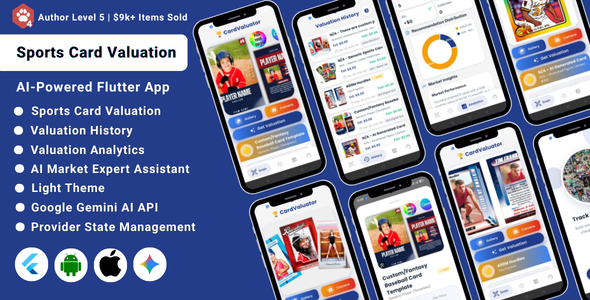 AI-Powered Sports Card Valuation Flutter App | Value Scanner Identifier