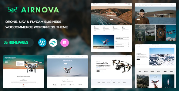 Airnova - Drone UAV Business WooCommerce WordPress Theme Airnova - Drone UAV Business WooCommerce WordPress Theme