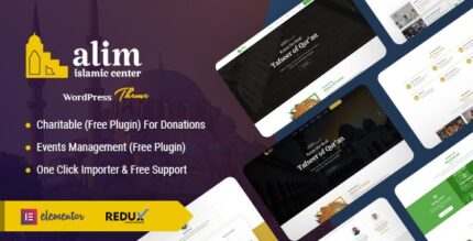 Alim - Islamic Institute Mosque WordPress Theme + RTL