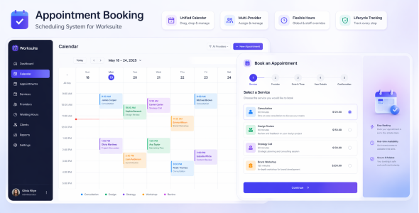 Appointment Booking Scheduling Module for Worksuite CRM Appointment Booking Scheduling Module for Worksuite CRM