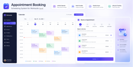 Appointment Booking Scheduling System for Worksuite SaaS