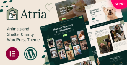 Atria - Animals Shelter Charity WordPress Theme