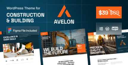 Avelon - Construction Building WordPress Theme