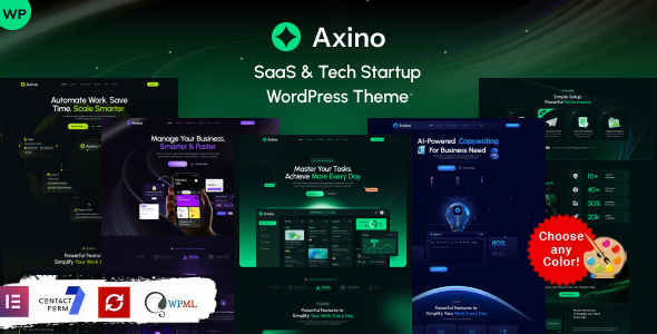 Axino - SaaS Tech Startup WordPress Theme Axino - SaaS Tech Startup WordPress Theme