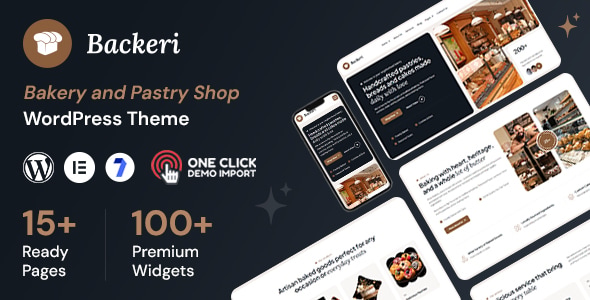 Backeri - Bakery WordPress Theme Backeri - Bakery WordPress Theme