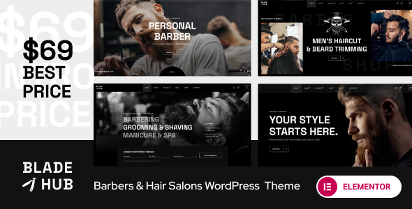 BladeHub - Barber Shop Hairdressers WordPress Theme BladeHub - Barber Shop Hairdressers WordPress Theme