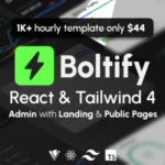 Boltify | React Tailwind Admin Landing Pages Template (React 19)
