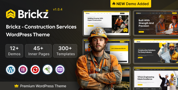 Brickz – Construction WordPress Theme Brickz – Construction WordPress Theme