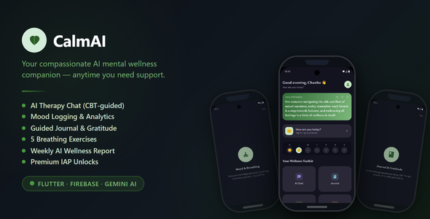 CalmAI - AI Mental Health Wellness Companion App (Flutter)