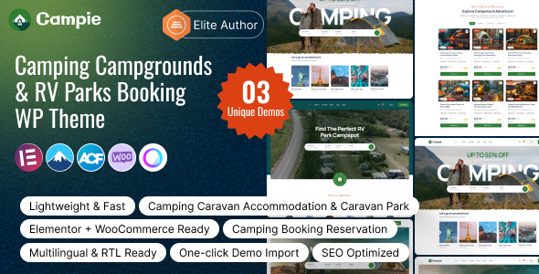Campie – Camping Campgrounds RV Parks Booking WordPress Theme Campie – Camping Campgrounds RV Parks Booking WordPress Theme