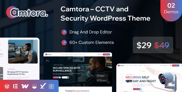 Camtora - CCTV and Security WordPress Theme Camtora - CCTV and Security WordPress Theme