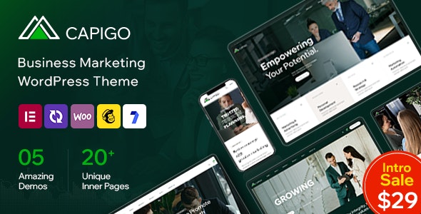 Capigo - Business Marketing WordPress Theme Capigo - Business Marketing WordPress Theme