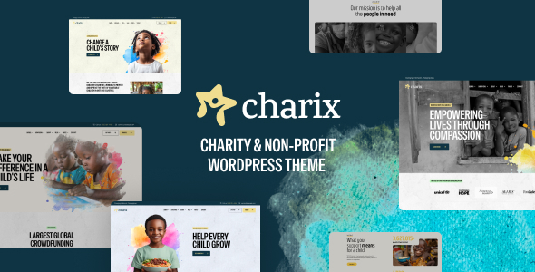 Charix - Charity Nonprofit WordPress Theme Charix - Charity Nonprofit WordPress Theme