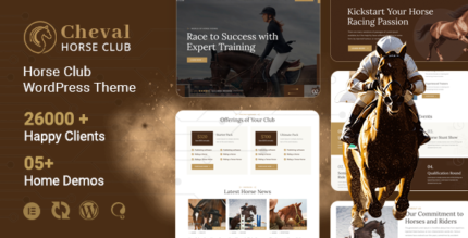 Cheval - Horse Club Equestrian WordPress Theme