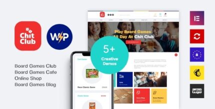 Chit Club | Board Games Club Anticafe WordPress Theme