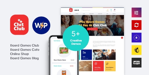Chit Club | Board Games Club Anticafe WordPress Theme Chit Club | Board Games Club Anticafe WordPress Theme
