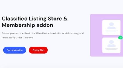 Classified Listing Store Membership Add-ons