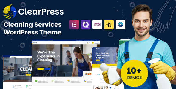 ClearPress - Cleaning Services WordPress Theme ClearPress - Cleaning Services WordPress Theme