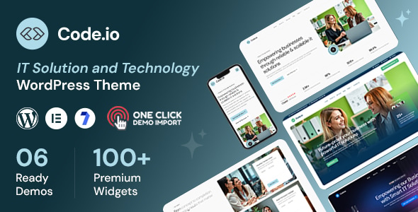 Codeio - IT Solutions and Technology WordPress Theme Codeio - IT Solutions and Technology WordPress Theme