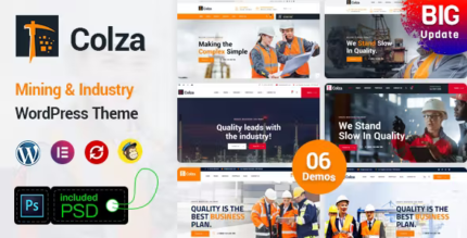 Colza - Mining Industry WordPress Theme