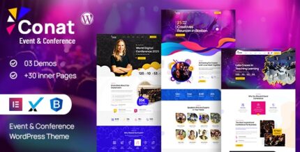 Conat | Event Conference WordPress Theme + RTL Ready