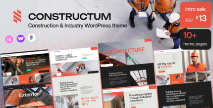 Constructum | Construction Industry WordPress theme