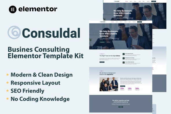 Consuldal - Busines Consulting Elementor Template Kit Consuldal - Busines Consulting Elementor Template Kit