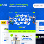 Creaosa - Creative Digital Agency Elementor Template Kit