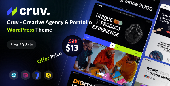 Cruv - Creative Agency Portfolio WordPress Theme Cruv - Creative Agency Portfolio WordPress Theme