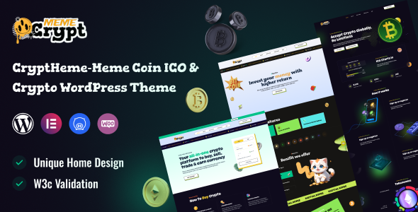 CryptMeme – Meme coin ICO Crypto WordPress Theme CryptMeme – Meme coin ICO Crypto WordPress Theme