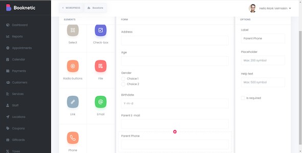 Custom Forms add-on for Booknetic - WordPress Booking Plugin for Appointment Scheduling
