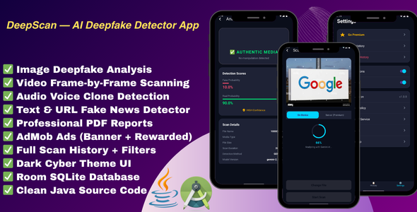 DeepScan - AI Detector Android App DeepScan - AI Detector Android App