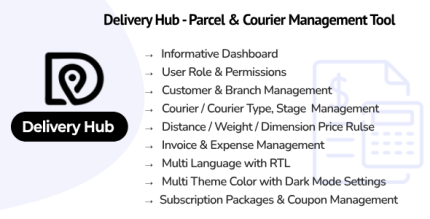 Delivery Hub SaaS - Parcel Courier Management Tool